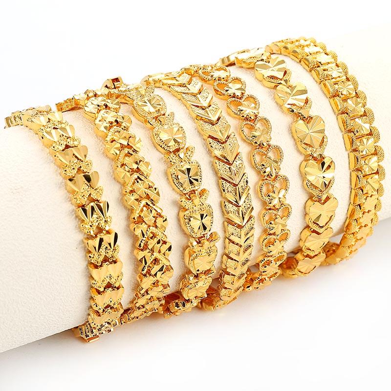 Link, Chain Trendy Plated 24K Gold Multi Shape Punk Bracelet Curb Cuban Color Bracelets Bangle For Men Women Jewelry Gifts
Link, Chain Trendy Plated 24K Gold Multi Shape Punk Bracelet Curb Cuban Color Bracelets Bangle For Men Women Jewelry Gifts