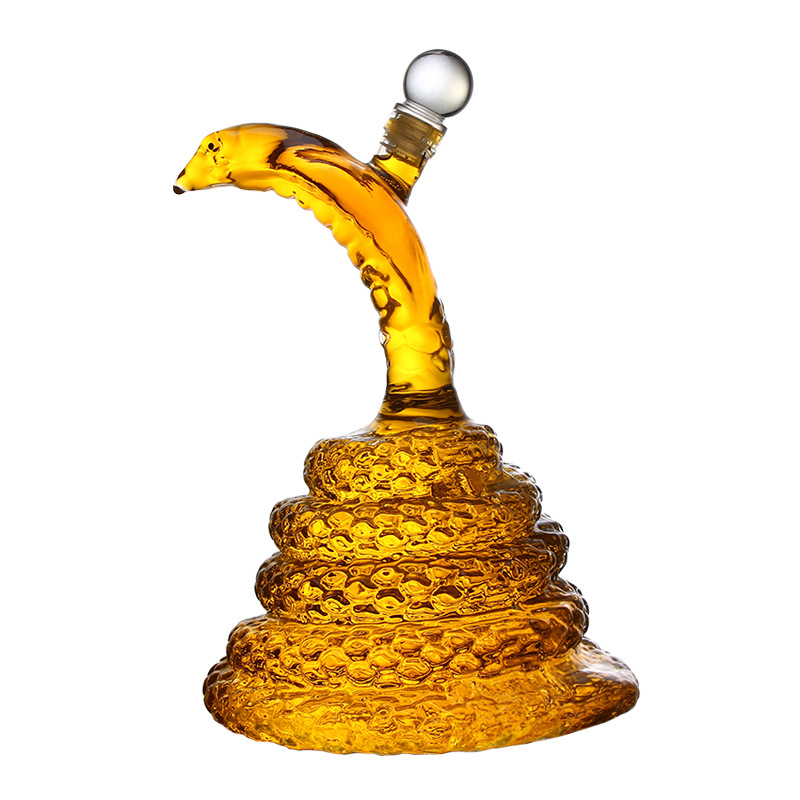 cobra animal shaped luxury home bar glass lead-free Whiskey Decanter for Liquor Scotch Bourbon DDC-201
cobra animal shaped luxury home bar glass lead-free Whiskey Decanter for Liquor Scotch Bourbon DDC-201