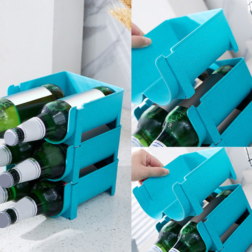 Refrigerator storage basket kitchen box at home can organizing tool of hollow design drinks, ventilation to avoid OIdium
