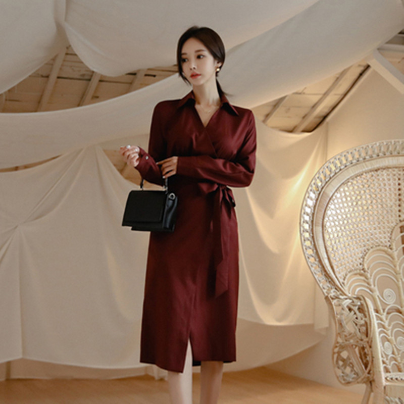 ZAWFL Fashion Tied Belted Shirt Dress Women Lapel Collar Pleated Long Sleeve Midi Woman Elegant Office Ladies es 210525, Picture color
ZAWFL Fashion Tied Belted Shirt Dress Women Lapel Collar Pleated Long Sleeve Midi Woman Elegant Office Ladies es 210525, Picture color