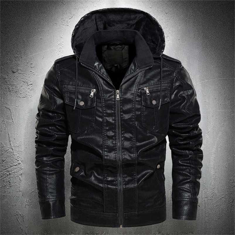Leather Jacket Men Outwear Fashion Hooded Punk Style Vintage Motorcycle Jacket Men Outdoor Fashion Hooded Biker Jacket PU 211110, White
Leather Jacket Men Outwear Fashion Hooded Punk Style Vintage Motorcycle Jacket Men Outdoor Fashion Hooded Biker Jacket PU 211110, White
