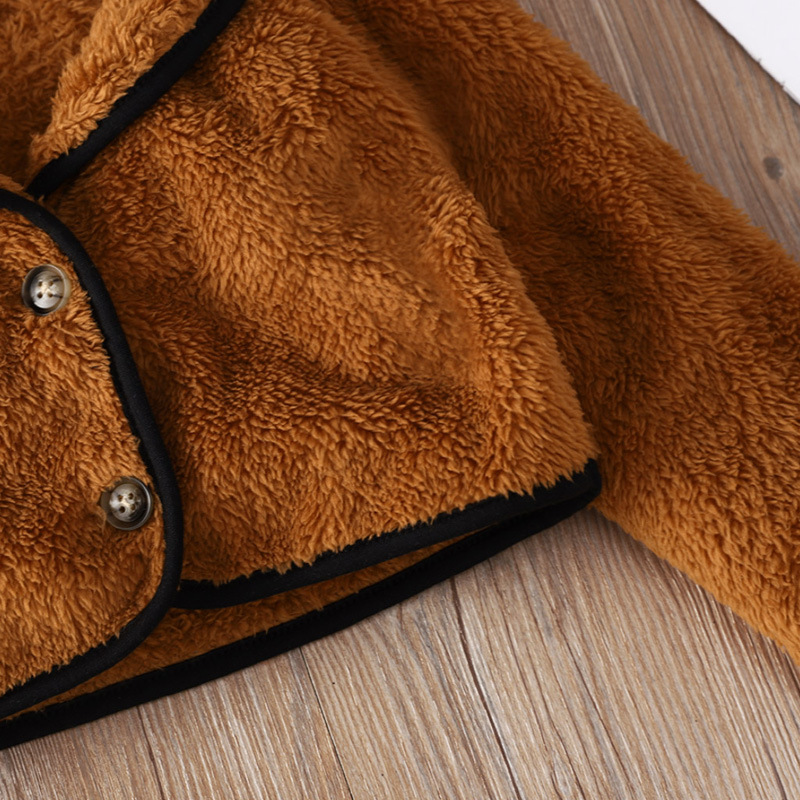 Winter Baby Girls Clothes Sets Spring Autumn Fashion Girl Outfits 2Pcs Brown Long Sleeve Lapel Strap Middle Child Skirt Suit Kids Clothing