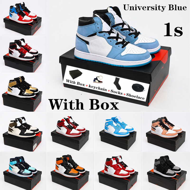 With Box Jumpman 1 1s Mens Basketball Shoes Obsidian UNC Hyper Royal University Blue Lucky Green Twist Women Sneakers Trainers Size 36-46, 49
With Box Jumpman 1 1s Mens Basketball Shoes Obsidian UNC Hyper Royal University Blue Lucky Green Twist Women Sneakers Trainers Size 36-46, 49