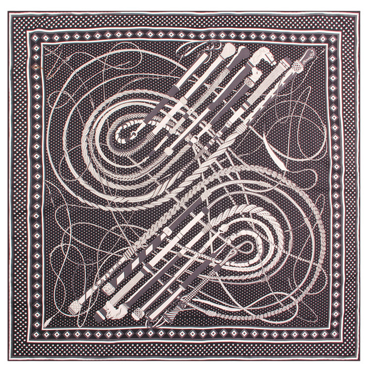 Manual Hand Rolled Twill Silk Scarf Women Leather Whip Dots Printing Fashion Square Scarves Echarpes Foulards Femme Wrap Bandana Hijab 90CM*90CM
Manual Hand Rolled Twill Silk Scarf Women Leather Whip Dots Printing Fashion Square Scarves Echarpes Foulards Femme Wrap Bandana Hijab 90CM*90CM