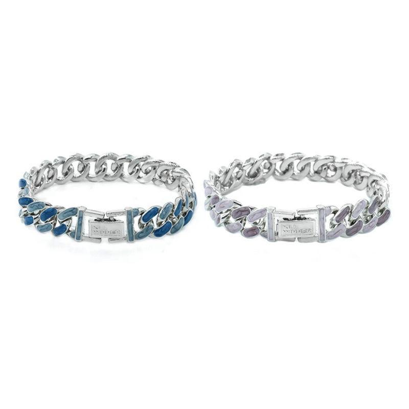 Bangle Hip Hop Fashion Trend Street Pink Blue Cuban Link Chain Bracelets For Women Alloy Pendant
Bangle Hip Hop Fashion Trend Street Pink Blue Cuban Link Chain Bracelets For Women Alloy Pendant