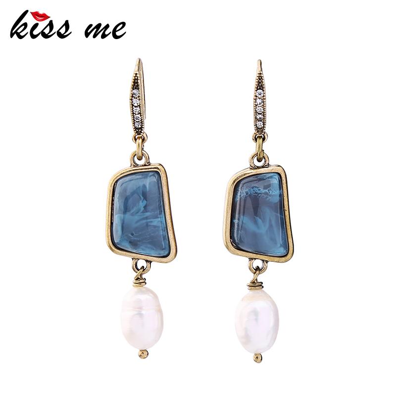 Dangle & Chandelier KISS ME Asymmetric Blue Geometric Drop Earrings For Women Cultured Pearl Vintage Brand Jewelry
Dangle & Chandelier KISS ME Asymmetric Blue Geometric Drop Earrings For Women Cultured Pearl Vintage Brand Jewelry