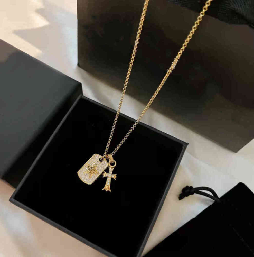 CH Designer Luxury Corner star cross necklace female light luxury niche European and American ins hip-hop style clavicle
CH Designer Luxury Corner star cross necklace female light luxury niche European and American ins hip-hop style clavicle