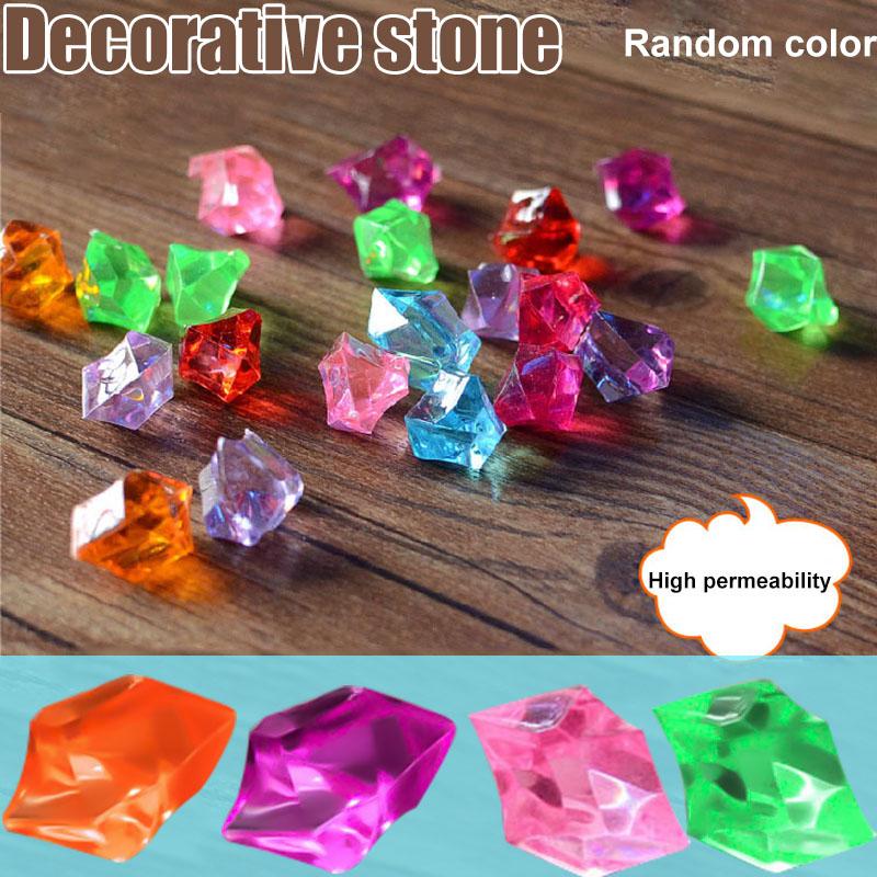 Decorations Colorful Acrylic Plastic Transparent Stone Crystal Rocks Vase Filler Artificial Color Fish Tank Home Aquarium Accessoires
Decorations Colorful Acrylic Plastic Transparent Stone Crystal Rocks Vase Filler Artificial Color Fish Tank Home Aquarium Accessoires