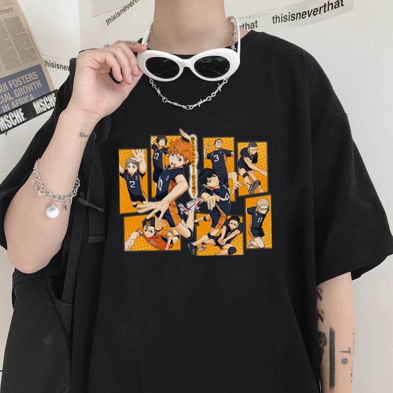 Anime Haikyuu Oversized T-shirts Men Clothing Female Harajuku Japanese Manga Man's Tops Unisex Punk Loose Cool Hip hop T shirt, White;black
Anime Haikyuu Oversized T-shirts Men Clothing Female Harajuku Japanese Manga Man's Tops Unisex Punk Loose Cool Hip hop T shirt, White;black
