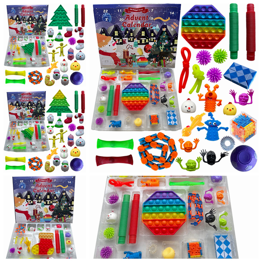 Christmas Fidget Toys Advent Calender 24 Days Countdown Calendar Simple Dimple Decompression Toy Push Bubbles Xmas Gift RRA4405
Christmas Fidget Toys Advent Calender 24 Days Countdown Calendar Simple Dimple Decompression Toy Push Bubbles Xmas Gift RRA4405