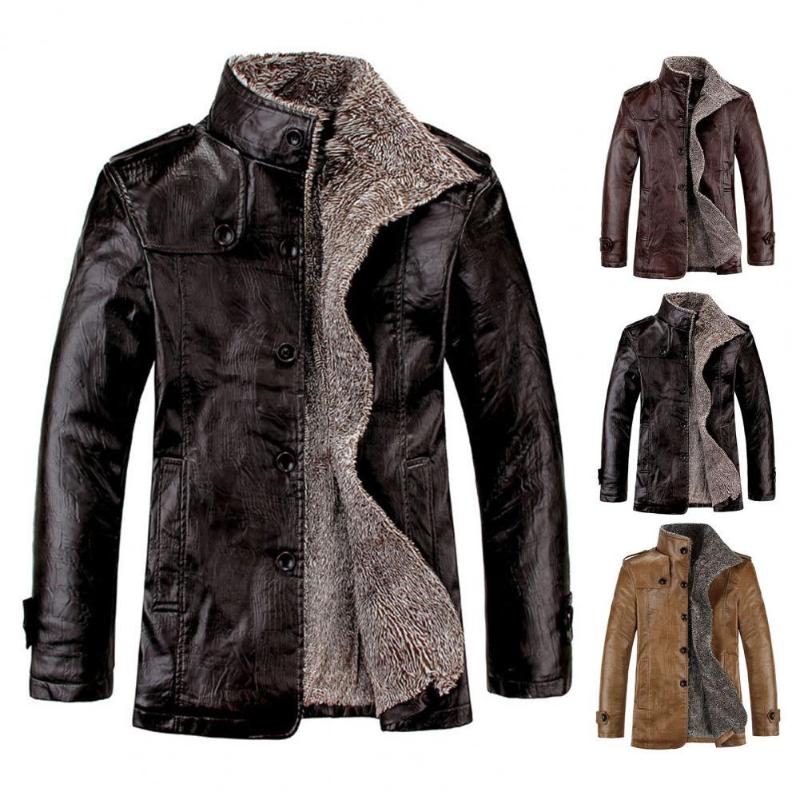 Men's Trench Coats Casual Jacket Coat Solid Color Plush Faux Leather High Neck Business Winter Bomber Windbreaker Streetwear, Tan;black
Men's Trench Coats Casual Jacket Coat Solid Color Plush Faux Leather High Neck Business Winter Bomber Windbreaker Streetwear, Tan;black