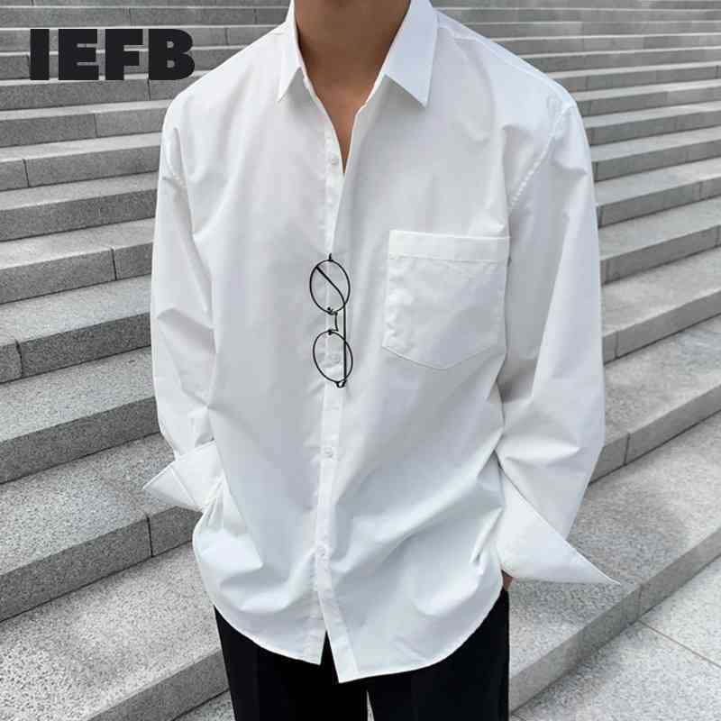IEFB Men's Wear Spring Long-sleeved White Shirt Korean Style Trendy Handsome Casual Non-ironing Big Size Blouse Male 9Y4092 210524
IEFB Men's Wear Spring Long-sleeved White Shirt Korean Style Trendy Handsome Casual Non-ironing Big Size Blouse Male 9Y4092 210524