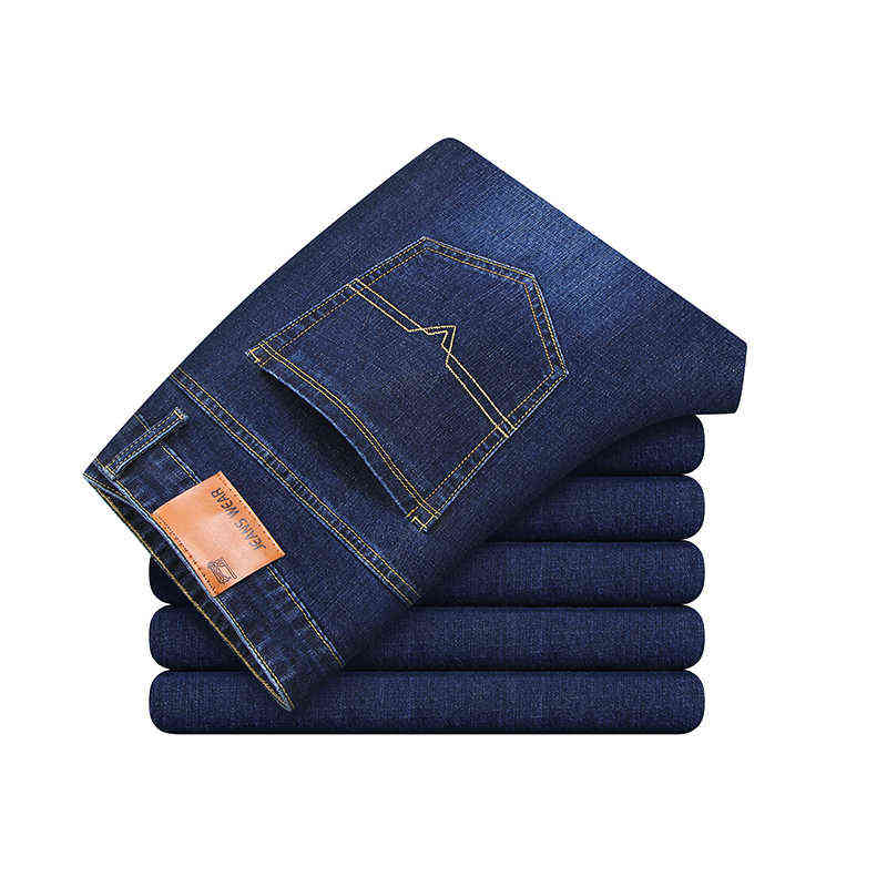 Pantalones vaqueros rectos para hombre, pantaln informal grande,B19 primavera y otoo, novedad 211111