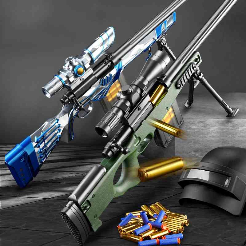 Simulation Sniper Gun Shell Throwing AWM Soft Bullet Toy EVA Weapon Armas Blaster For Boys CS Game
Simulation Sniper Gun Shell Throwing AWM Soft Bullet Toy EVA Weapon Armas Blaster For Boys CS Game