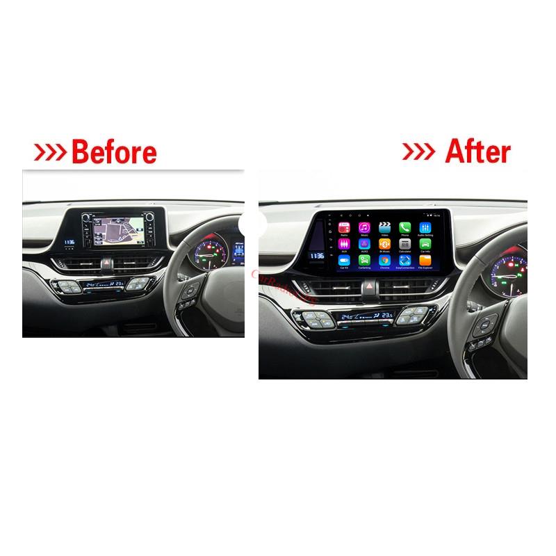Car DVD Video Player for Toyota C-HR 2018-2019 RHD USB AUX Support Carplay TPMS 9 Inch Android 10 HD