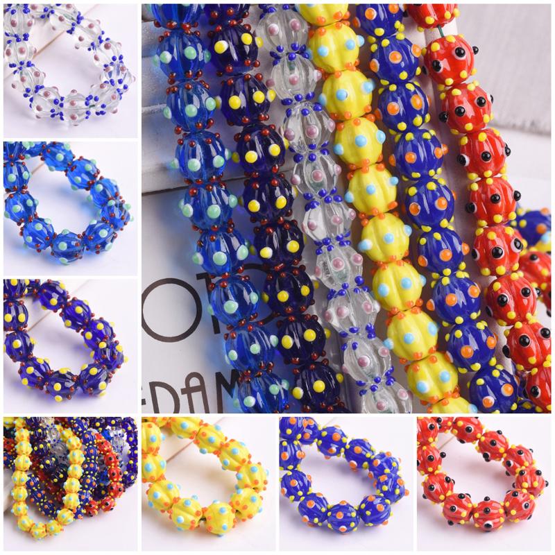 Other 5pcs 12mm Round Pumpkin Shape Spots Handmade Lampwork Glass Charm Loose Beads For Jewelry Making DIY Crafts Findings
Other 5pcs 12mm Round Pumpkin Shape Spots Handmade Lampwork Glass Charm Loose Beads For Jewelry Making DIY Crafts Findings