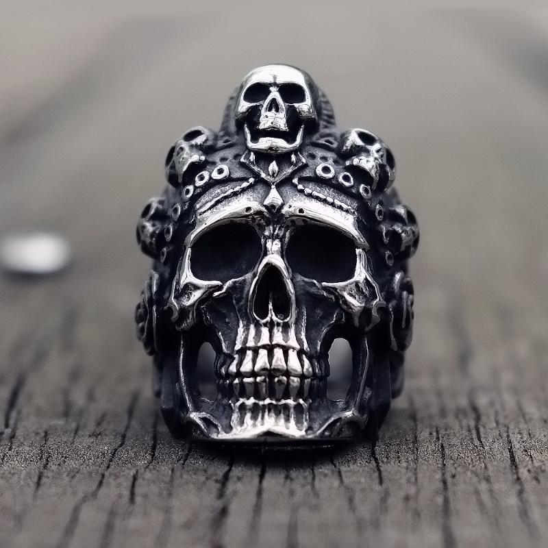 Cluster Rings Cool 316L Stainless Steel Santa Muerte Death Skull Men Women Ring Unique Punk Rock Biker Jewelry Gift For Him
Cluster Rings Cool 316L Stainless Steel Santa Muerte Death Skull Men Women Ring Unique Punk Rock Biker Jewelry Gift For Him