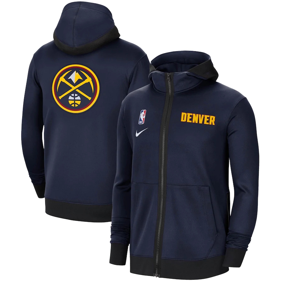 DenverNuggetsMEN Navy Showtime Performance Basketball Full-Zip Hoodie Jacket high quality
DenverNuggetsMEN Navy Showtime Performance Basketball Full-Zip Hoodie Jacket high quality