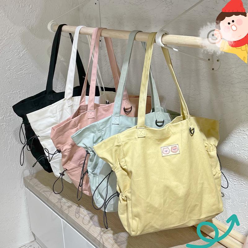 Evening Bags Simple Fashion Canvas Casual Women Shoulder Bag Student Large Capacity Drawstring Bundle Pockets Handbag Travel Book
Evening Bags Simple Fashion Canvas Casual Women Shoulder Bag Student Large Capacity Drawstring Bundle Pockets Handbag Travel Book