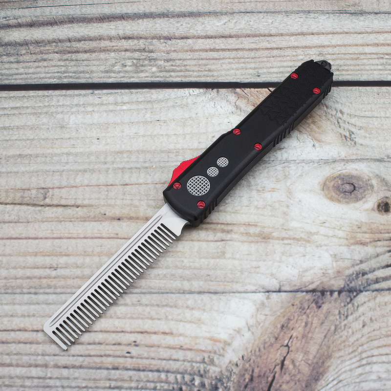 SUZAKU MADE tactical beard comb UT special edition automatic knife aviation aluminum handle sharp D2 blade pocket EDC cool tools custom folding knives
SUZAKU MADE tactical beard comb UT special edition automatic knife aviation aluminum handle sharp D2 blade pocket EDC cool tools custom folding knives