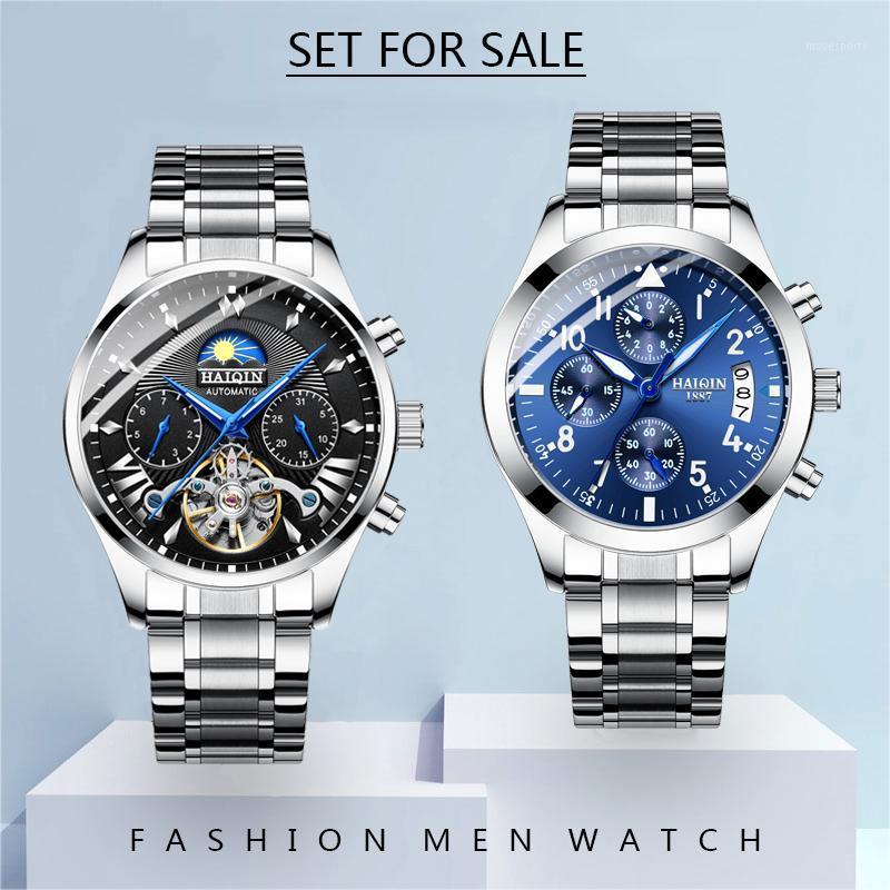 Men's Watches Mens Top Mechanical/Quartz Watch Men Sport Wristwatch Reloj Hombre Tourbillon Set Wristwatches, Gold-black
Men's Watches Mens Top Mechanical/Quartz Watch Men Sport Wristwatch Reloj Hombre Tourbillon Set Wristwatches, Gold-black