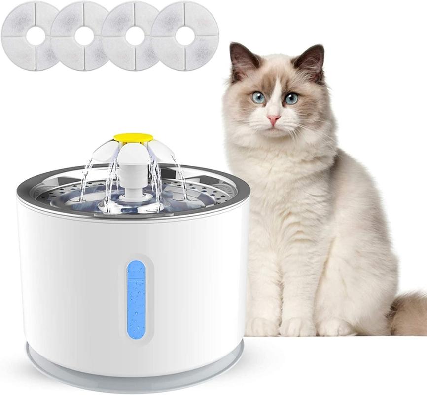 Cat Bowls & Feeders Water Fountain Filter 2.4L Pet Dispenser With LED Light, Automatic For Cats Dogs USB Interface
Cat Bowls & Feeders Water Fountain Filter 2.4L Pet Dispenser With LED Light, Automatic For Cats Dogs USB Interface
