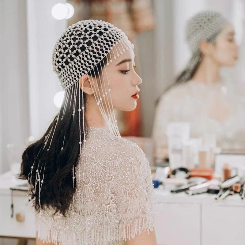 Hair Clips & Barrettes Handmade Pearl Accessories Bridal Hairband Hollowed Tassel Forehead Headpiece Head Chain Women Luxury Cap Hat Headban, Golden;silver
Hair Clips & Barrettes Handmade Pearl Accessories Bridal Hairband Hollowed Tassel Forehead Headpiece Head Chain Women Luxury Cap Hat Headban, Golden;silver