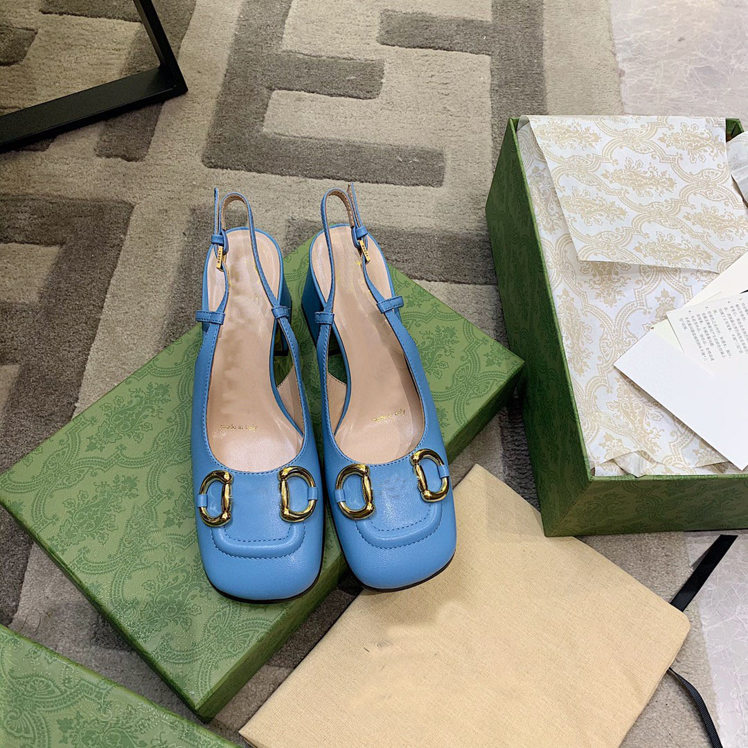 2021 designer's new block heel women's sandals high heeled fashion women's shoes leather heels with box and dust bag, 7.5CM height, Blue
2021 designer's new block heel women's sandals high heeled fashion women's shoes leather heels with box and dust bag, 7.5CM height, Blue