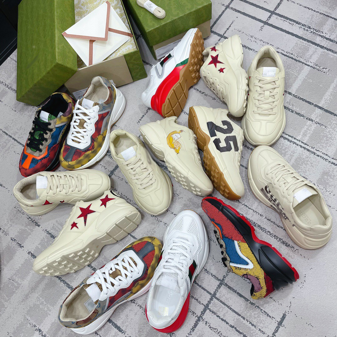 2021 Designer Rhyton Sneakers shoe Men women Trainers Classic dad Vintage Luxury Chaussures Ladies sport casual Shoes, Dumbo
2021 Designer Rhyton Sneakers shoe Men women Trainers Classic dad Vintage Luxury Chaussures Ladies sport casual Shoes, Dumbo