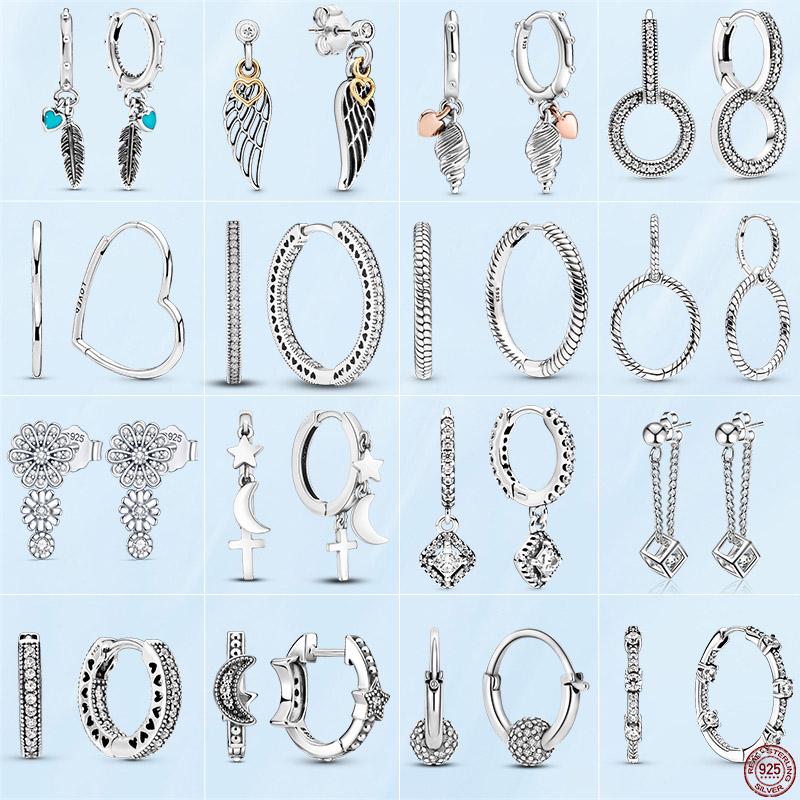 Stud 2021 Silver Earring 925 Sterling Pan Circle Earrings For Women Fashion Brincos S925, Golden;silver
Stud 2021 Silver Earring 925 Sterling Pan Circle Earrings For Women Fashion Brincos S925, Golden;silver