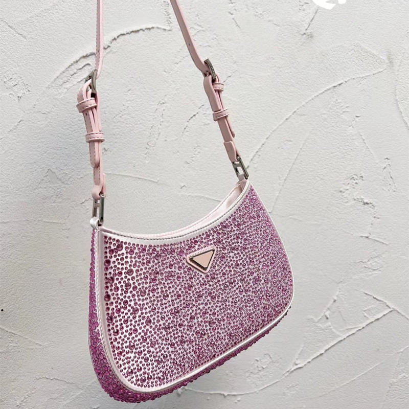 Luxury Beaded Rhinestone Shoulder Bags Women Shiny Diamond Handbags Hobos Baguettes Bling Beads Purses Triangle Glittering Diamond Handbag Totes Bag Top, Multi
Luxury Beaded Rhinestone Shoulder Bags Women Shiny Diamond Handbags Hobos Baguettes Bling Beads Purses Triangle Glittering Diamond Handbag Totes Bag Top, Multi