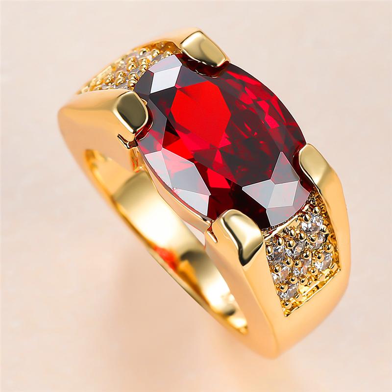 Vintage Female Red Crystal Stone Ring Charm Gold Color Thin Wedding Rings For Women Luxury Big Oval Zircon Engagement
Vintage Female Red Crystal Stone Ring Charm Gold Color Thin Wedding Rings For Women Luxury Big Oval Zircon Engagement