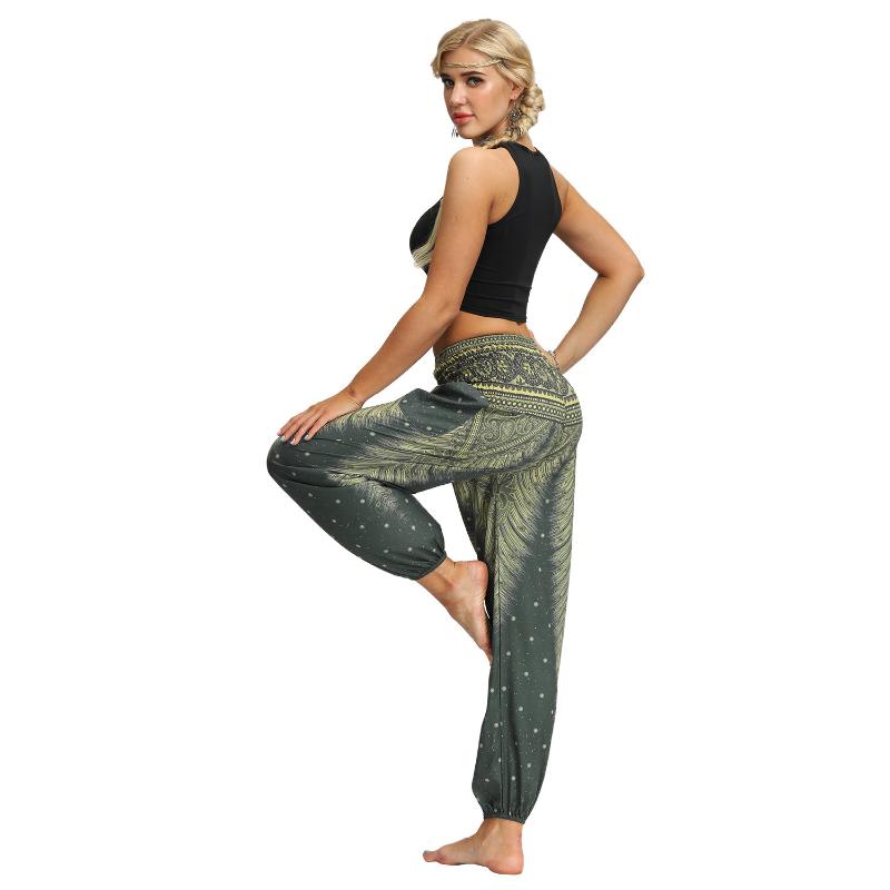 Women's Pants & Capris Feather Print Elastic High Waist Straight Tube Loose Casual Dance India Thailand Lantern Trousers Pocket Sweatpants, Color 1073
Women's Pants & Capris Feather Print Elastic High Waist Straight Tube Loose Casual Dance India Thailand Lantern Trousers Pocket Sweatpants, Color 1073