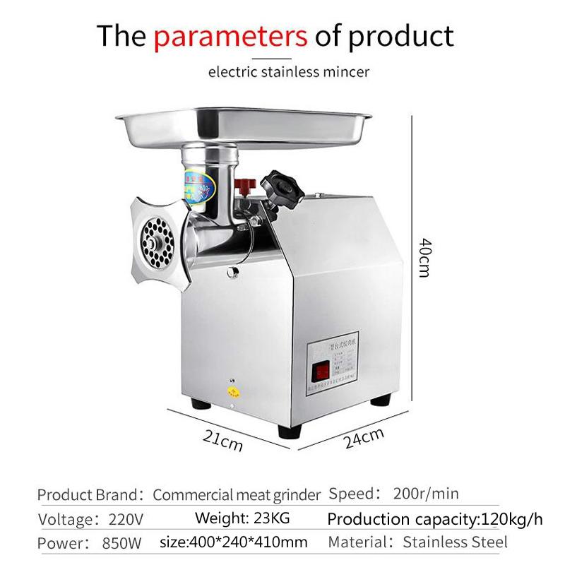 Meat Grinders Commercial Electric Stainless Steel Grinder Kitchen Home Sausage Stuffer Mincer
Meat Grinders Commercial Electric Stainless Steel Grinder Kitchen Home Sausage Stuffer Mincer