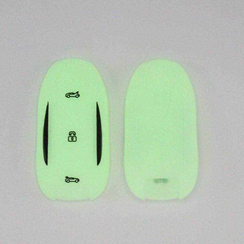 Silicone Rubber Car Key Case Ring For Tesla Model 3 S X Y Remote Keyless Fob Shell Cover Protector Auto Accessories