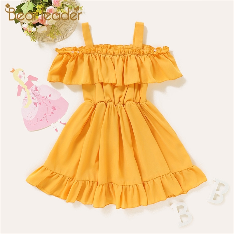 Girls Party Dresses Fashion Kids Ruffles Dress Summer Princess Costumes Chidlren Casual Outfits Cute Suit 1-5Y 210429, Ah1341 gold
Girls Party Dresses Fashion Kids Ruffles Dress Summer Princess Costumes Chidlren Casual Outfits Cute Suit 1-5Y 210429, Ah1341 gold