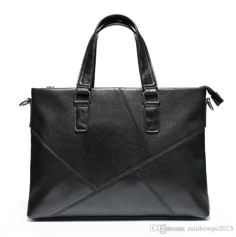 Factory wholesale men bag simple sewing casual handbag multi-pocket horizontal business briefcase soft leather shoulder bags computer handbags, Black
Factory wholesale men bag simple sewing casual handbag multi-pocket horizontal business briefcase soft leather shoulder bags computer handbags, Black