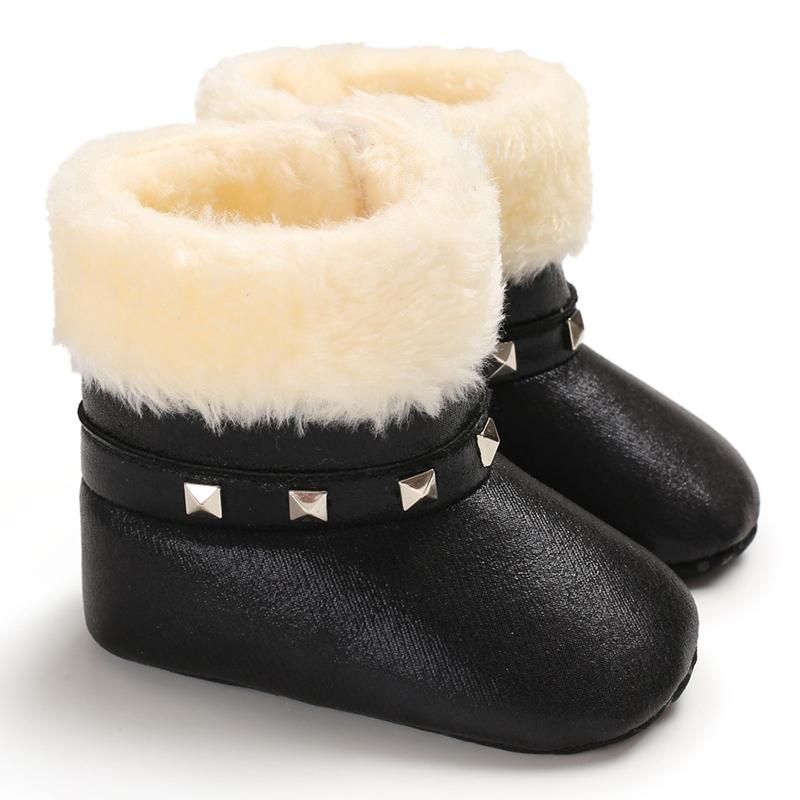 Boots Winter Snow Born Baby Warm Plush Inside Non-Slip Toddler Cute Soft Sole Shoes, Black;grey
Boots Winter Snow Born Baby Warm Plush Inside Non-Slip Toddler Cute Soft Sole Shoes, Black;grey