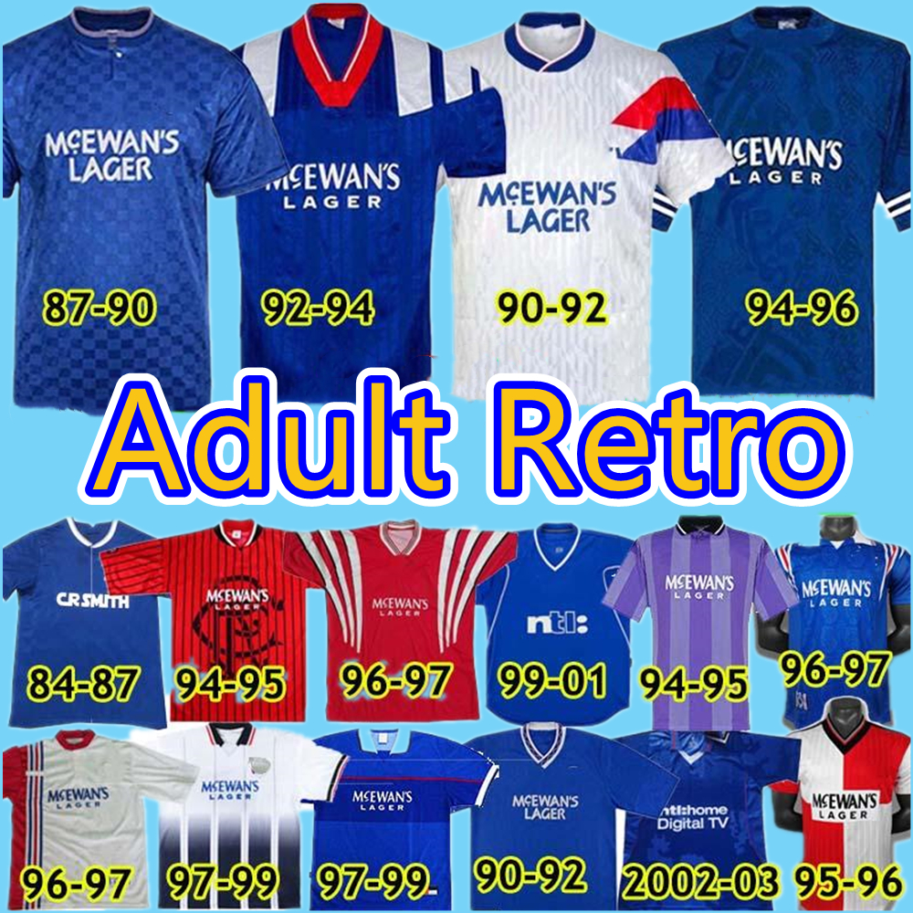 GASCOIGNE Glasgow Rangers Retro soccer jersey 1984 87 90 92 93 94 95 96 97 99 2001 02 03 Home Blue Away Third vintage Classic football shirt, Black;yellow
GASCOIGNE Glasgow Rangers Retro soccer jersey 1984 87 90 92 93 94 95 96 97 99 2001 02 03 Home Blue Away Third vintage Classic football shirt, Black;yellow