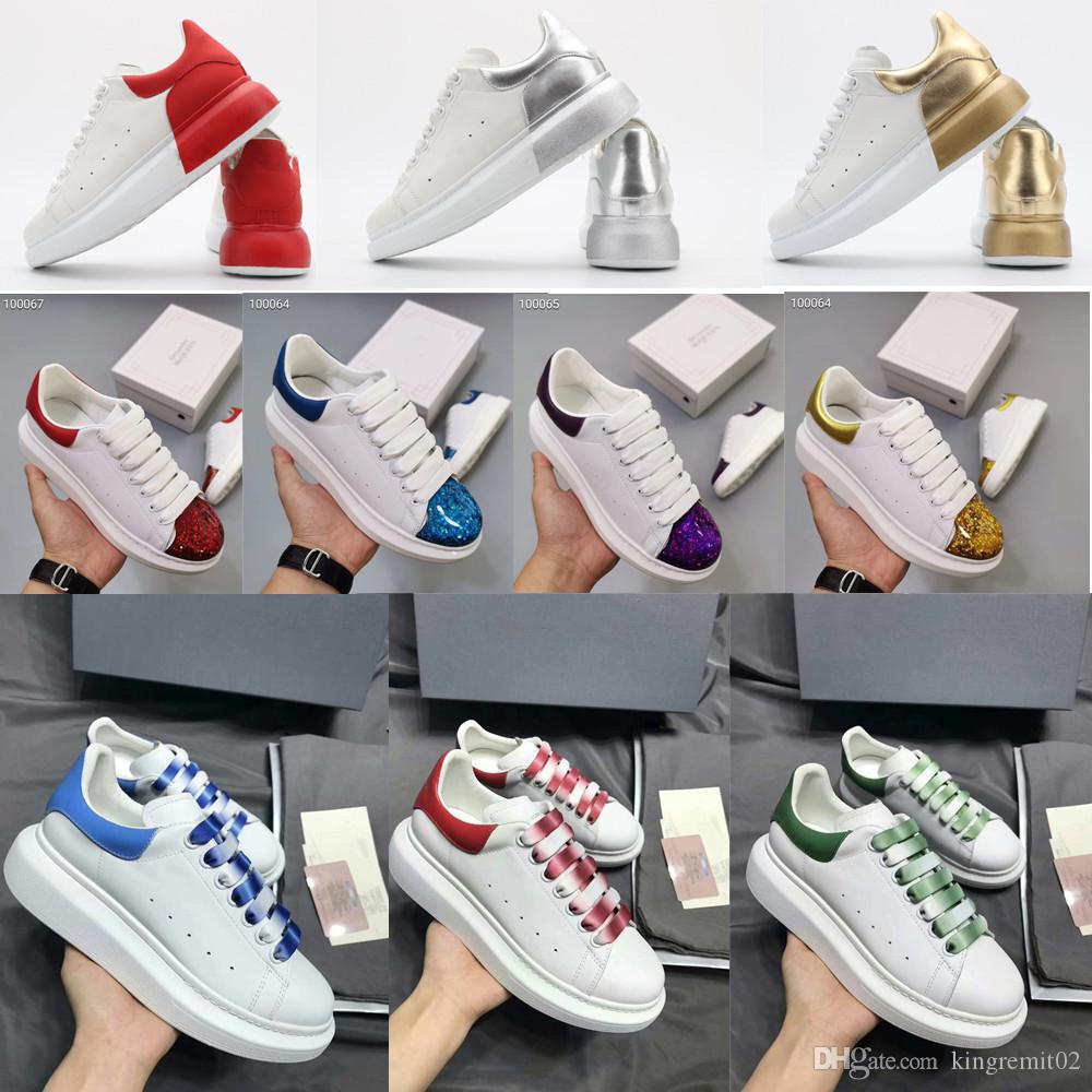 Designer Casual Shoes Women Men Lacing-Up Sneaker Gradient laces Shiny Luxury Shoes Low Shoes White Silver Flat Shoe Glitter Shinny Shoe, #18
Designer Casual Shoes Women Men Lacing-Up Sneaker Gradient laces Shiny Luxury Shoes Low Shoes White Silver Flat Shoe Glitter Shinny Shoe, #18