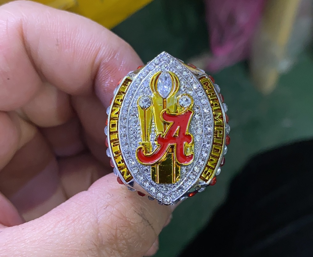 The LAST DESIN 2020 Alabama Crimson Tide NCAA Championship ring Fan Gift wholesale Drop Shipping HING QUALITY, Golden;silver
The LAST DESIN 2020 Alabama Crimson Tide NCAA Championship ring Fan Gift wholesale Drop Shipping HING QUALITY, Golden;silver