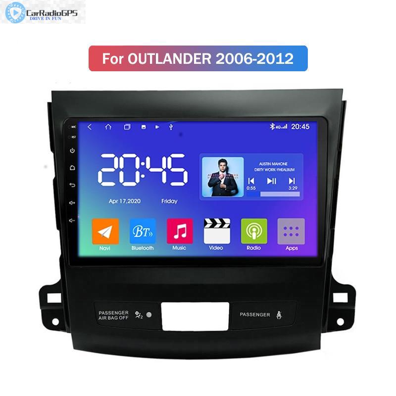 Touch Screen Car dvd Multimedia Player Gps Navigation Built-in DSP Stereo Radio Android 10 for Mitsubishi OUTLANDER-2006 support OBD Backup camera DVR