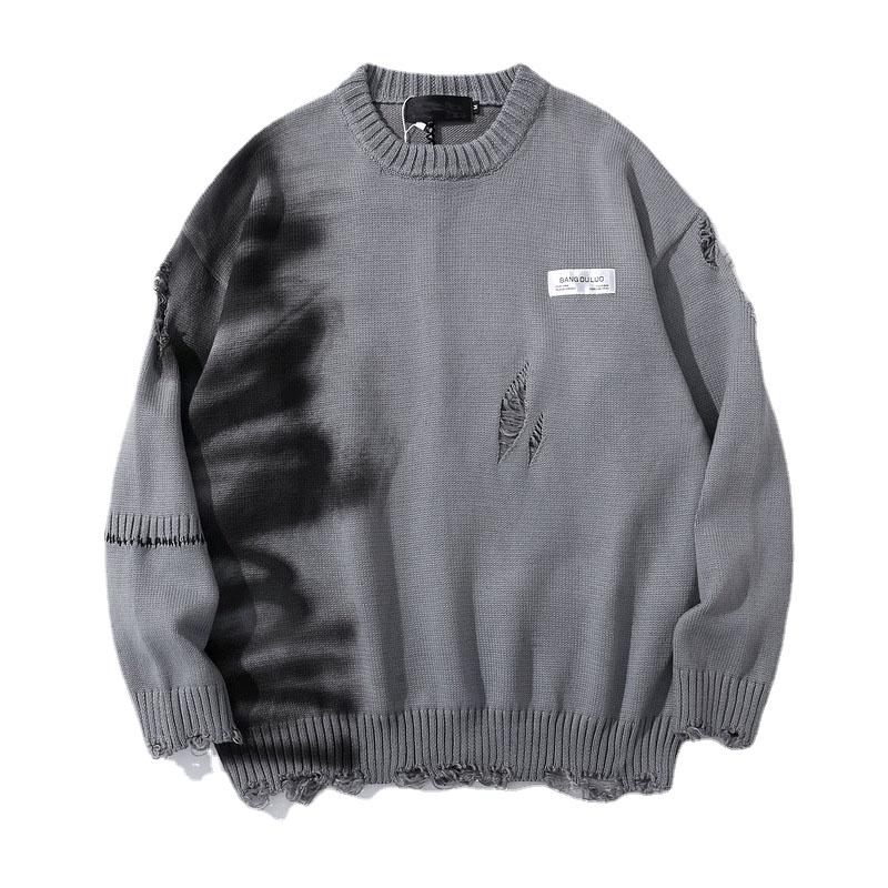 Men's Sweaters Autumn Winter Sweater Men Streetwear Clothes Hip Hop Pullover Hole Oversize Couple Sueters De Hombre, White;black
Men's Sweaters Autumn Winter Sweater Men Streetwear Clothes Hip Hop Pullover Hole Oversize Couple Sueters De Hombre, White;black