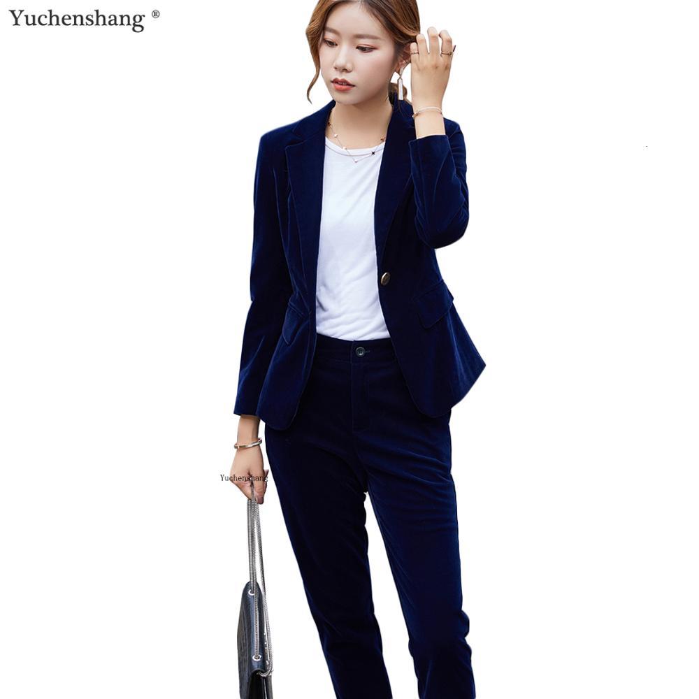Women' Suits & Blazers High Quality women velvet pants blazer soft warm fabric long sleeve blue wine black and pant for office ladies wear, Black pant suit
Women' Suits & Blazers High Quality women velvet pants blazer soft warm fabric long sleeve blue wine black and pant for office ladies wear, Black pant suit