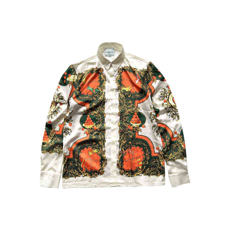 Casablanca orange print lazy minority design childe style silk antique Long Sleeve Shirt
Casablanca orange print lazy minority design childe style silk antique Long Sleeve Shirt