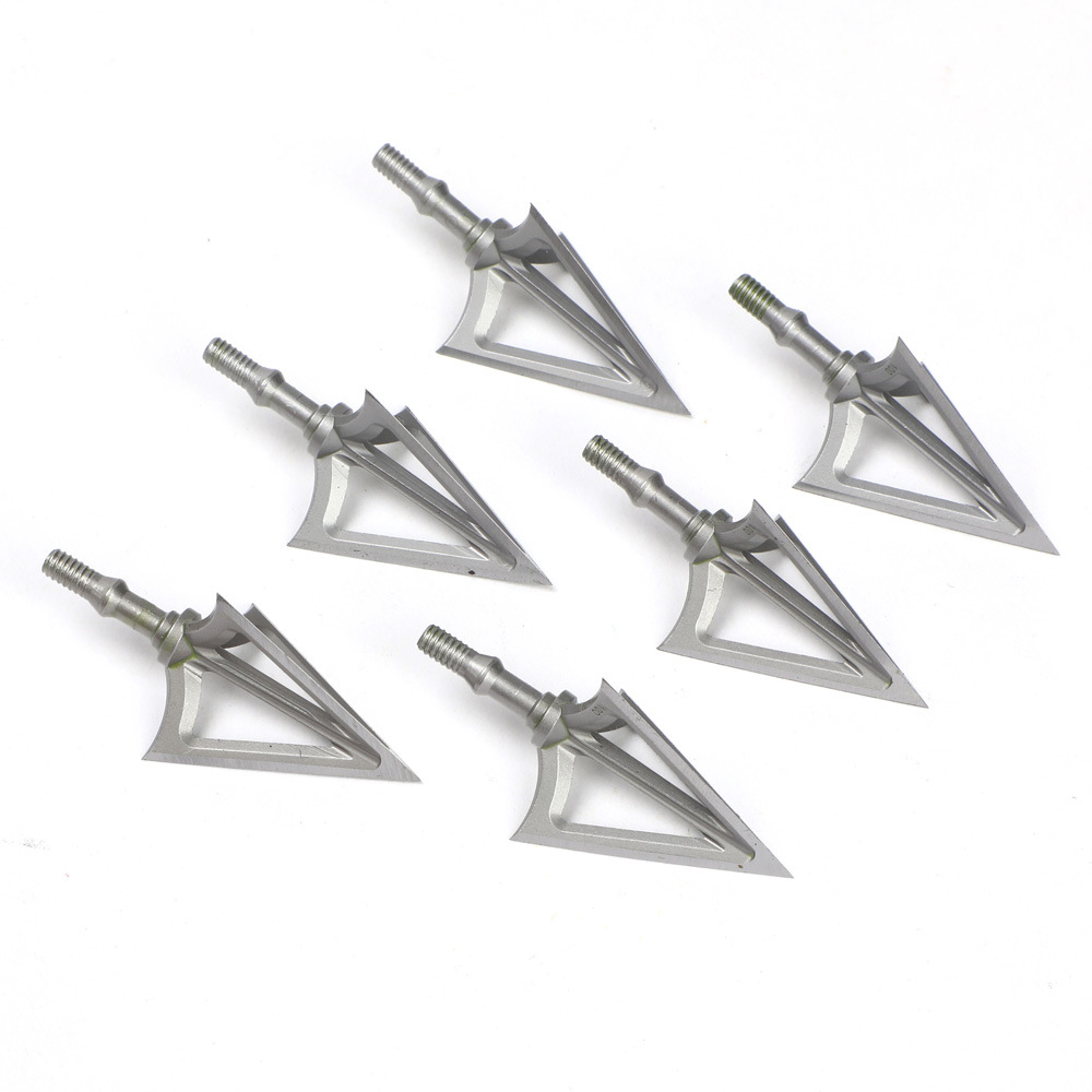 6pcs Archery Arrow Broadhead Hunting Stainless Steel Arrowhead 3 Fix Blade Arrow heads Screw Point Tips Arrows Accessory
6pcs Archery Arrow Broadhead Hunting Stainless Steel Arrowhead 3 Fix Blade Arrow heads Screw Point Tips Arrows Accessory