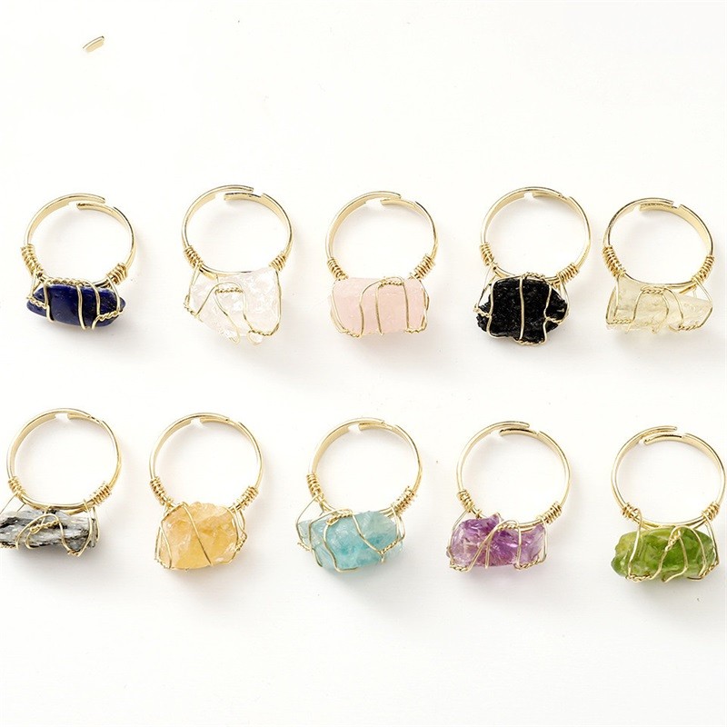 Irregular Natural Crystal Stone Adjustable Gold Plated Band Rings For Women Men Fashion Party Club Punk Jewelry 1216 B3, Golden;silver
Irregular Natural Crystal Stone Adjustable Gold Plated Band Rings For Women Men Fashion Party Club Punk Jewelry 1216 B3, Golden;silver