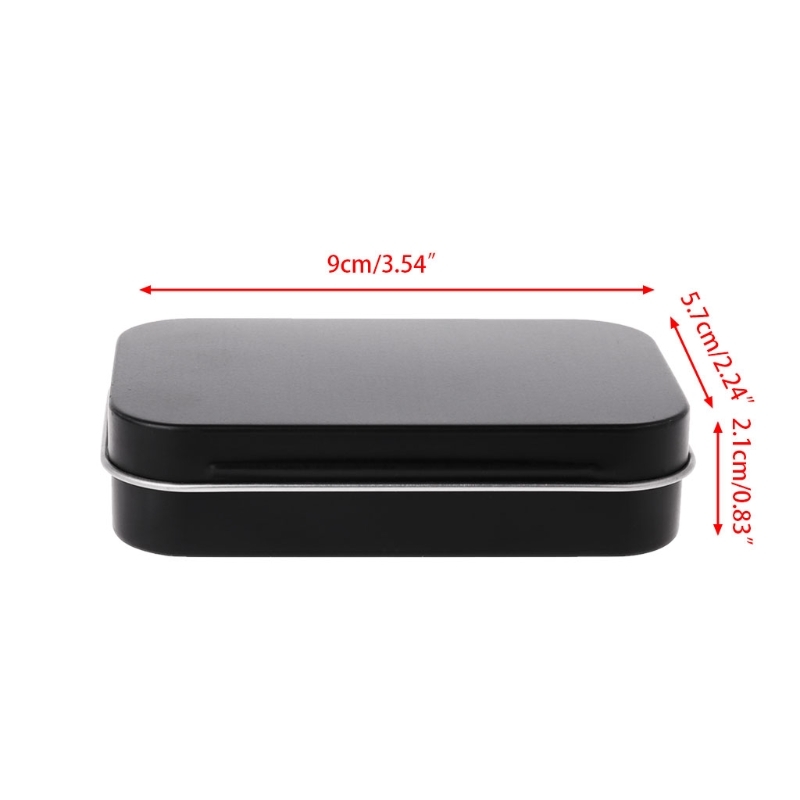 Survival Kit Tin Small Empty Metals Tin Silver Black Gold Flip Opbergbox Case Organizer for Money Coin Candy Key Jewelry Case
