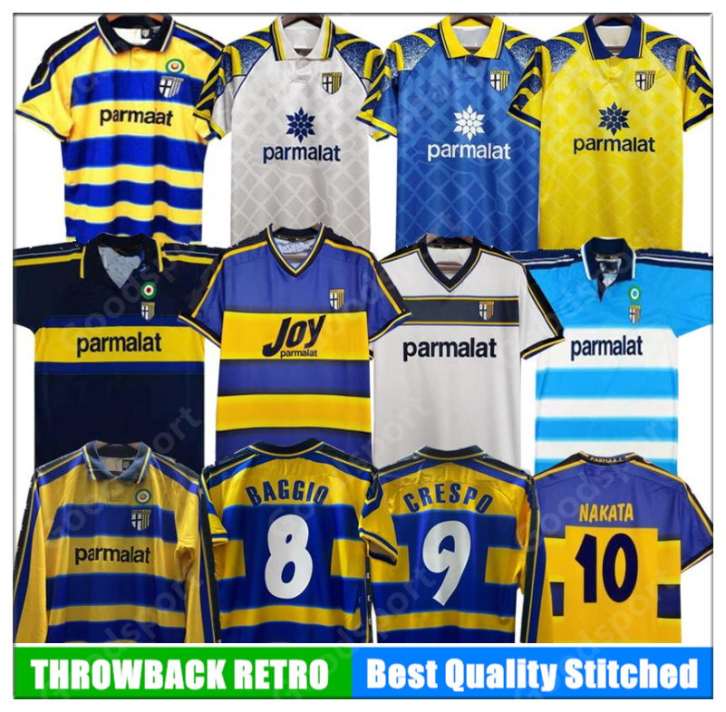 RETRO Parma soccer Jersey 98 99 00 FUSER BAGGIO CRESPO AMOROSO ORTEGA F CANNAVARO BUFFON BENARRIVO Football shirt classic, Black;yellow
RETRO Parma soccer Jersey 98 99 00 FUSER BAGGIO CRESPO AMOROSO ORTEGA F CANNAVARO BUFFON BENARRIVO Football shirt classic, Black;yellow