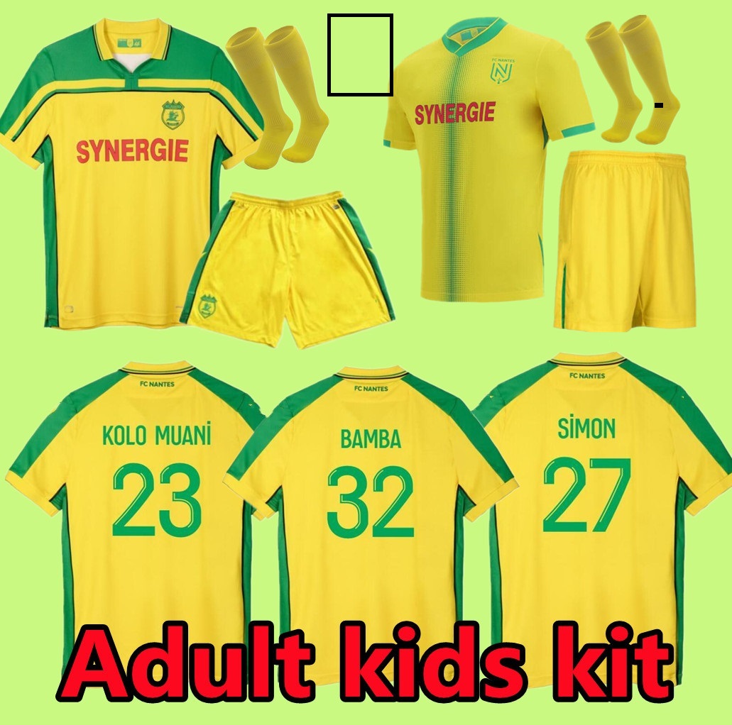 Adult kids kit 21 22 FC Nantes 8th 20th Soccer Jerseys anniversary maillot de foot SIMON LOUZA A TOURE BLAS COCO COULIBALY football shirts, Black;yellow
Adult kids kit 21 22 FC Nantes 8th 20th Soccer Jerseys anniversary maillot de foot SIMON LOUZA A TOURE BLAS COCO COULIBALY football shirts, Black;yellow